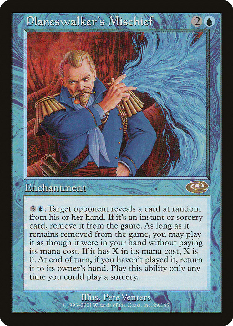 Malice du Planeswalker (PLS-029) - Feuille de changement de plan 
