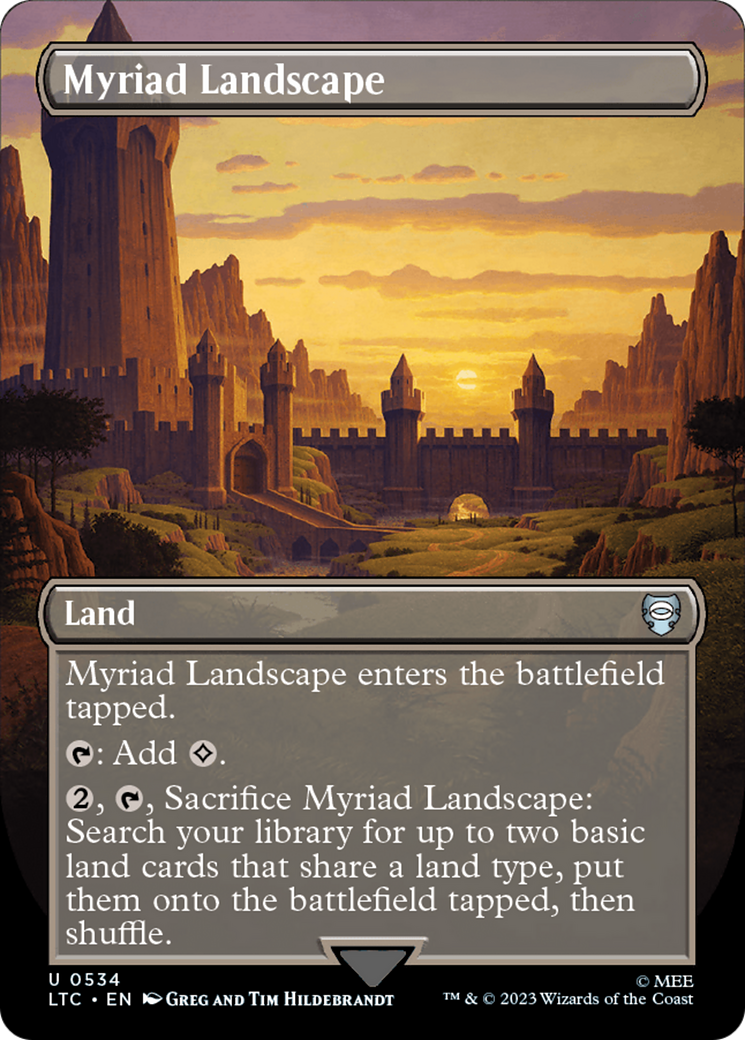 Myriad Landscape (Borderless) (LTC-534) - Tales of Middle-earth Commander (Borderless) Foil