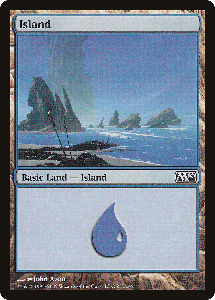 Island (235) (M10-235) - Magic 2010 Foil
