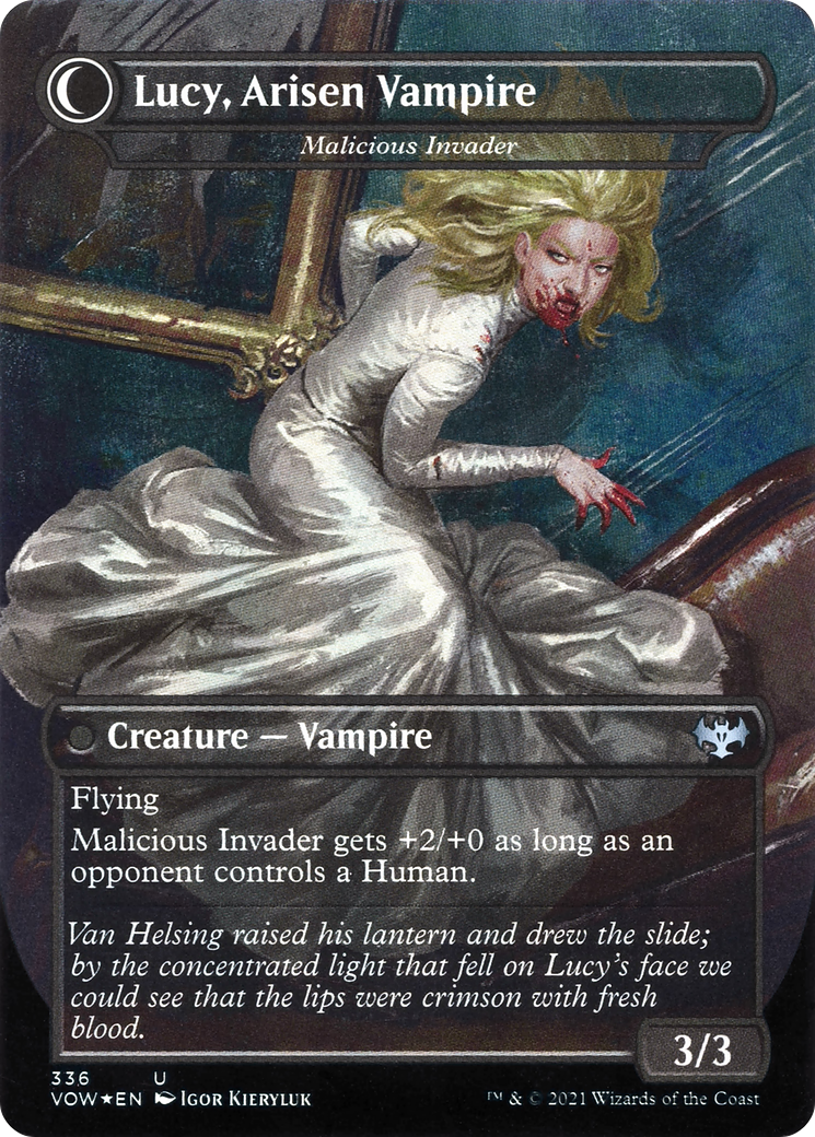 Voyageur innocent // Envahisseur malveillant (VOW-336) - Innistrad : Crimson Vow : (Transformation double face) (Sans bordure) Foil 