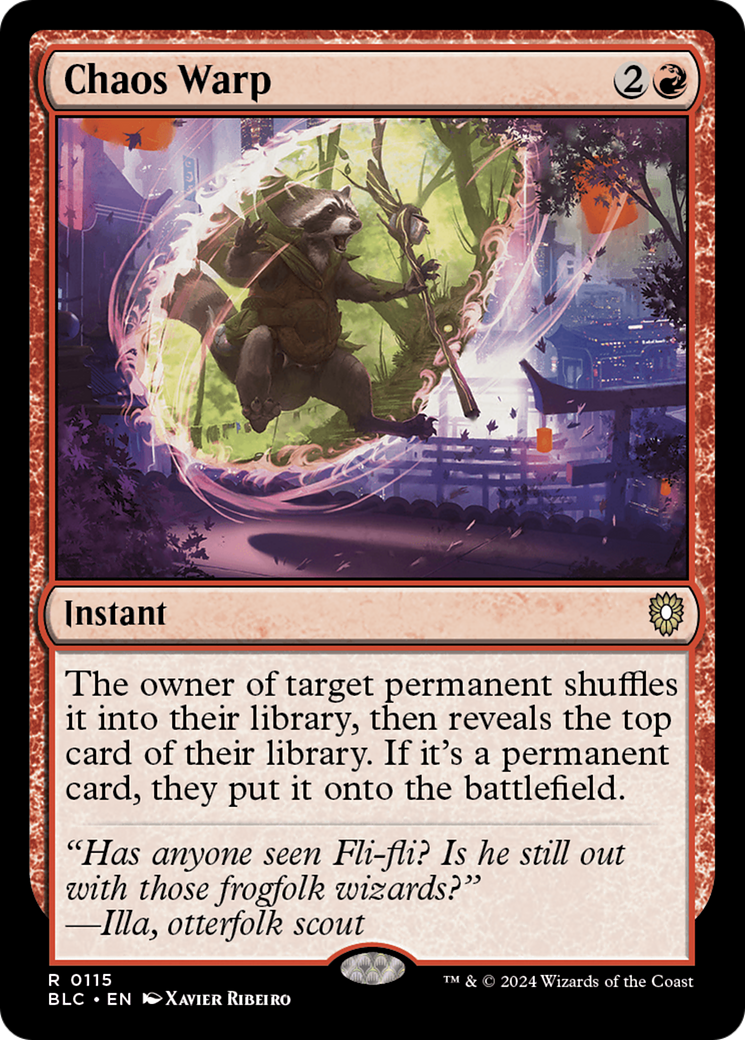 Chaos Warp (BLC-115) - Commandant Bloomburrow 