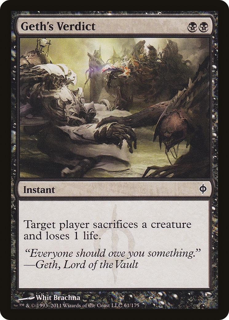 Verdict de Geth (NPH-061) - Nouvelle Phyrexia Foil 