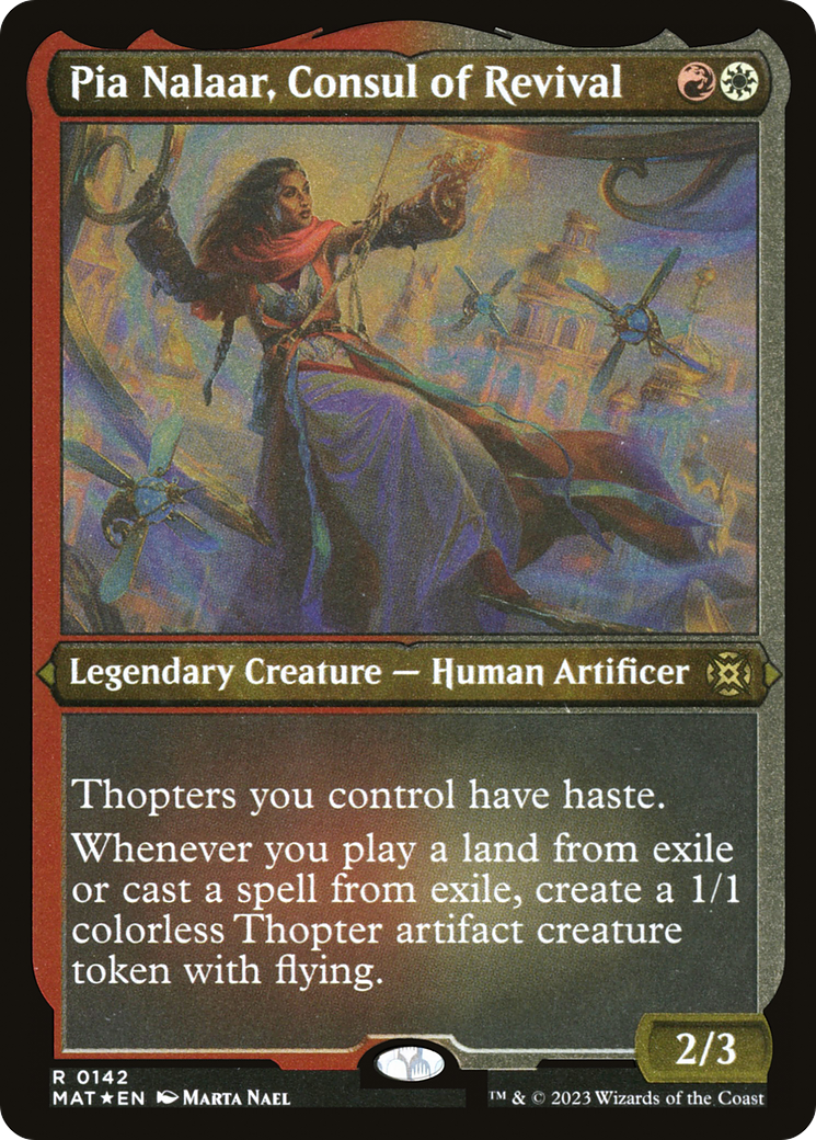 Pia Nalaar, Consul of Revival (MAT-142) - March of the Machine: The Aftermath Etched Foil