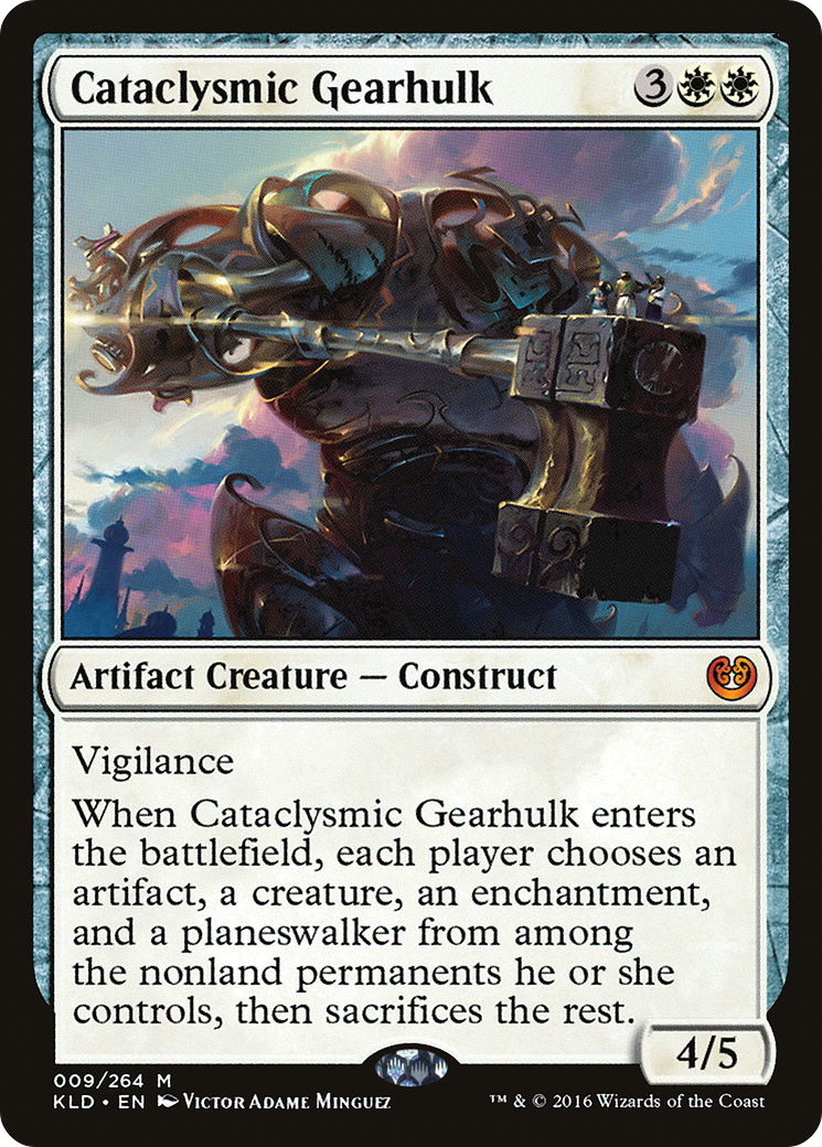 Cataclysmic Gearhulk (KLD-009) - Feuille de Kaladesh