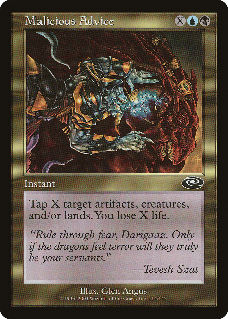 Conseils malveillants (PLS-114) - Planeshift Foil 