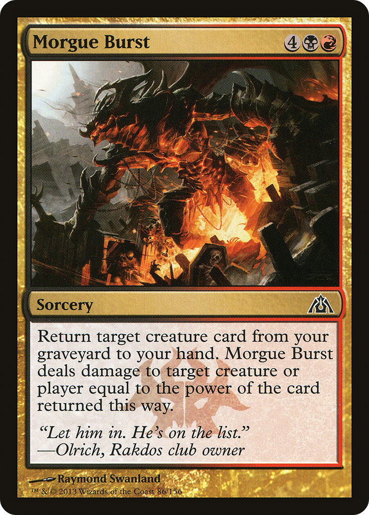Morgue Burst (DGM-086) - Dragon's Maze Foil 