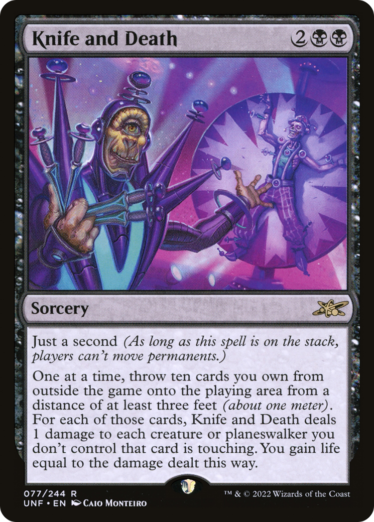 Couteau et Mort (UNF-077) - Unfinity Foil 