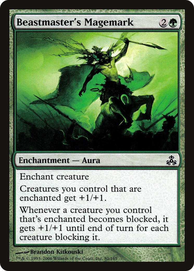 Magemark du Maître des bêtes (GPT-080) – Feuille du Pacte des Guildes 