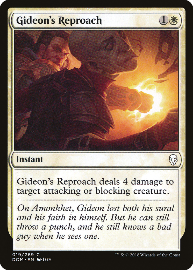 Le reproche de Gideon (DOM-019) - Dominaria Foil 