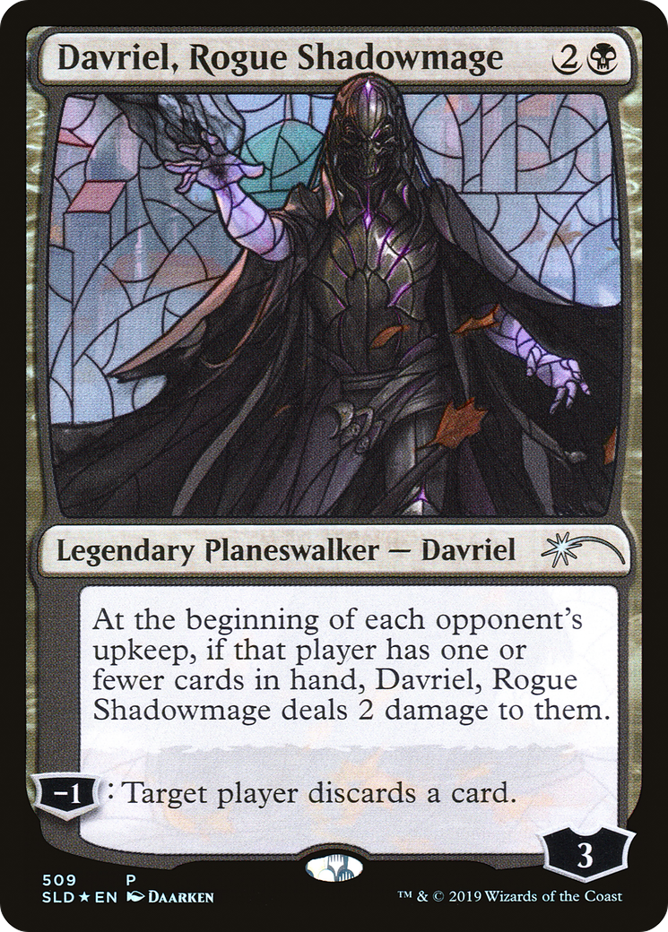 Davriel, Rogue Shadowmage (Stained Glass) (SLD-509) - Secret Lair Drop Foil