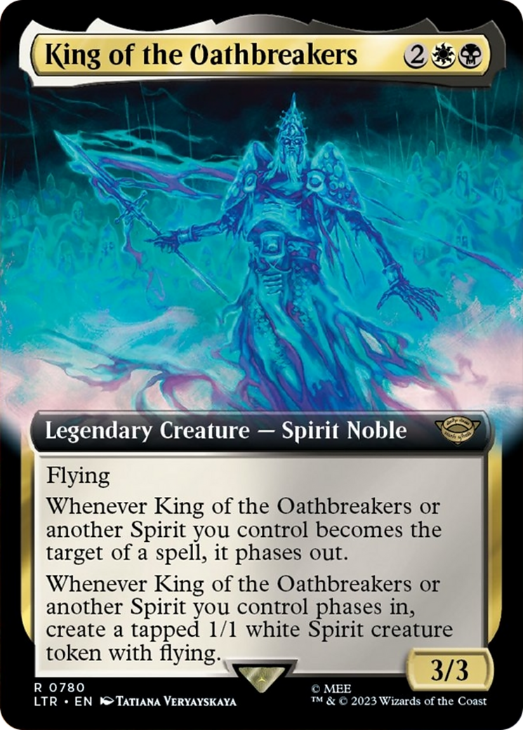 King of the Oathbreakers (Extended Art) (Surge Foil) (LTR-780) - The Lord of the Rings: Tales of Middle-earth: (Extended Art) Foil