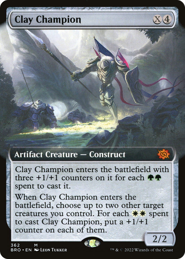 Champion d'argile (BRO-362) - La guerre des frères : (Extended Art) Foil
