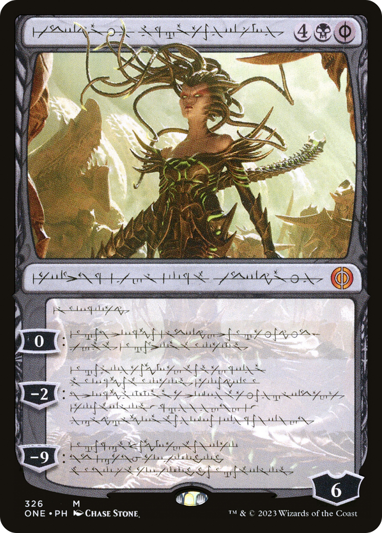 Vraska, Betrayal's Sting (Phyrexian) (ONE-326) - Phyrexia: All Will Be One: (Showcase) Foil