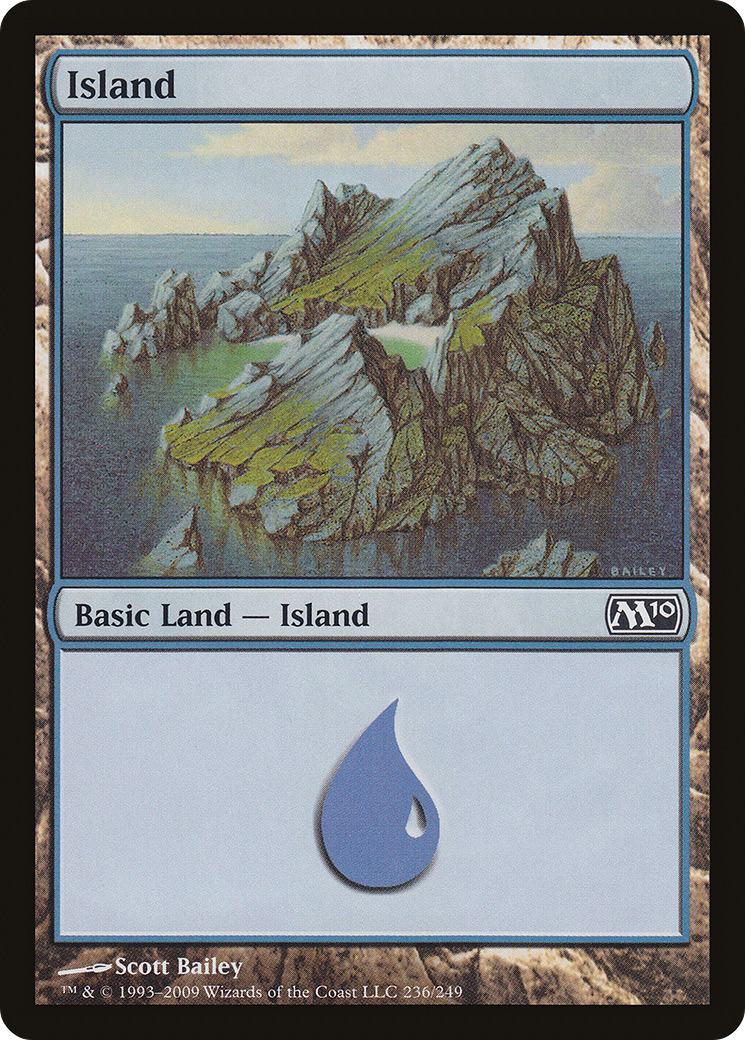 Island (236) (M10-236) - Magic 2010 Foil