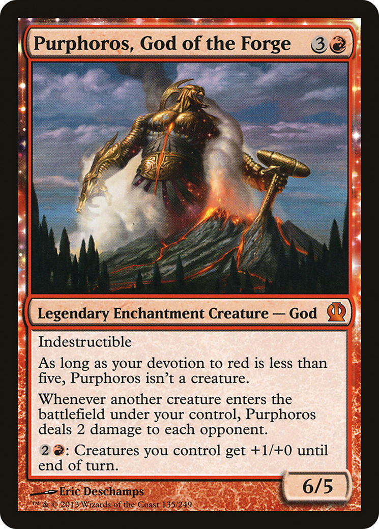 Purphoros, Dieu de la Forge (THS-135) - Theros : (enchantement)