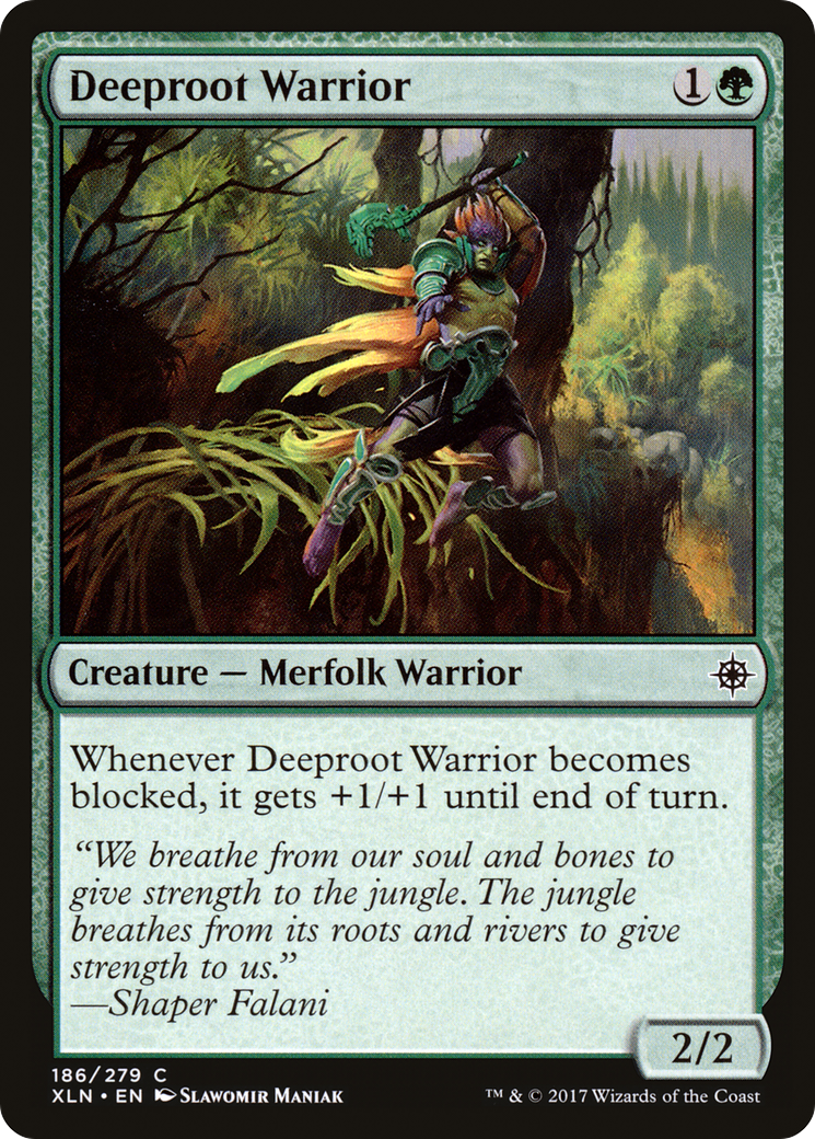 Guerrier des racines profondes (XLN-186) - Feuille d'Ixalan 