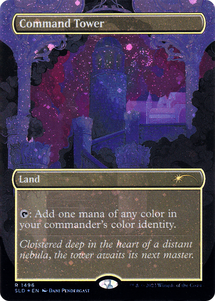 Command Tower (1496) (Galaxy Foil) (SLD-1496) - Secret Lair Drop (Borderless) Foil