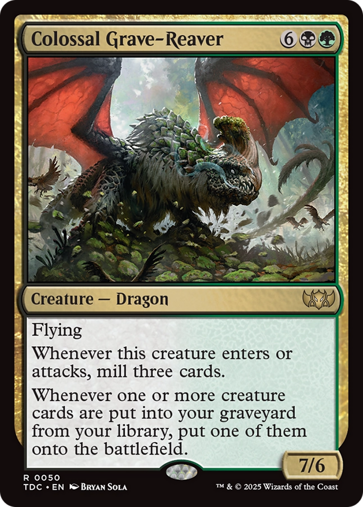 Saccageur de tombes colossal (TDC-050) - Commandant : Tarkir : Tempête de dragons