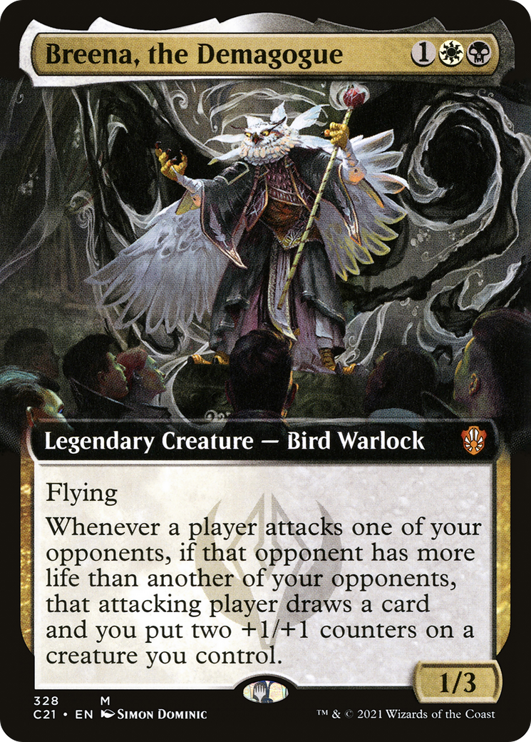Breena, the Demagogue (Extended Art) (C21-328) - Commander 2021: (Extended Art)