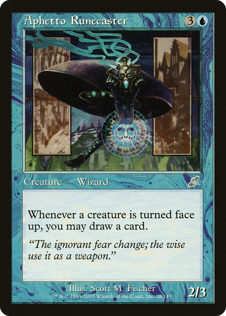 Aphetto Runecaster (SCG-028) - Scourge Foil