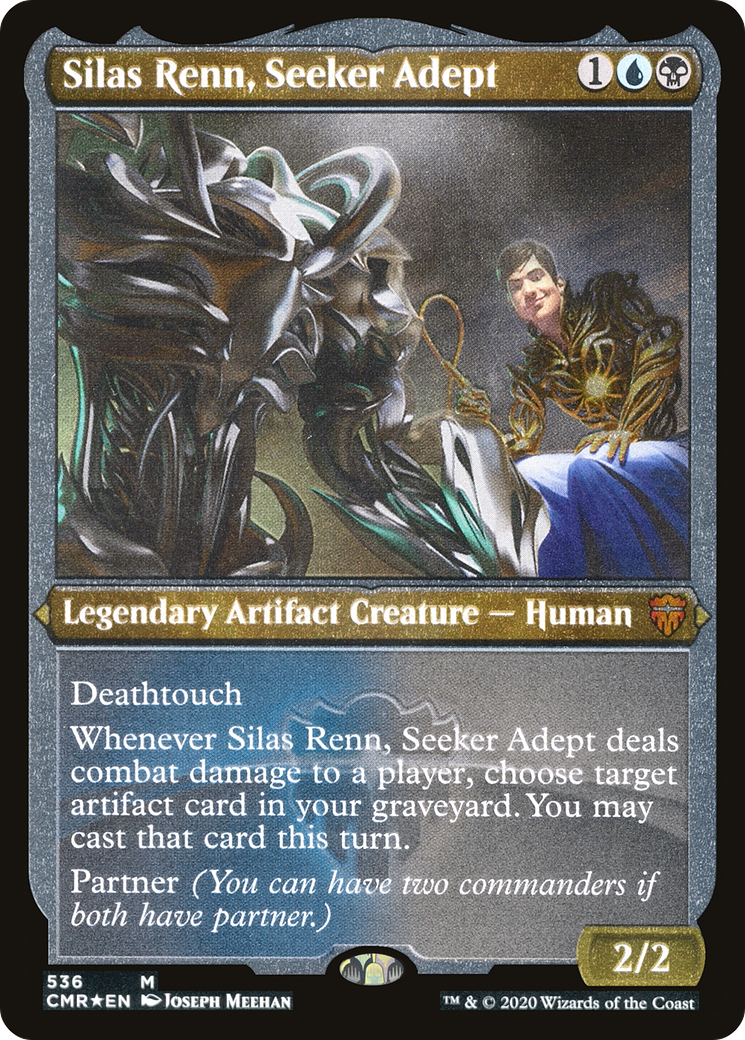Silas Renn, Seeker Adept (Foil Etched) (CMR-536) - Commander Legends Etched Foil