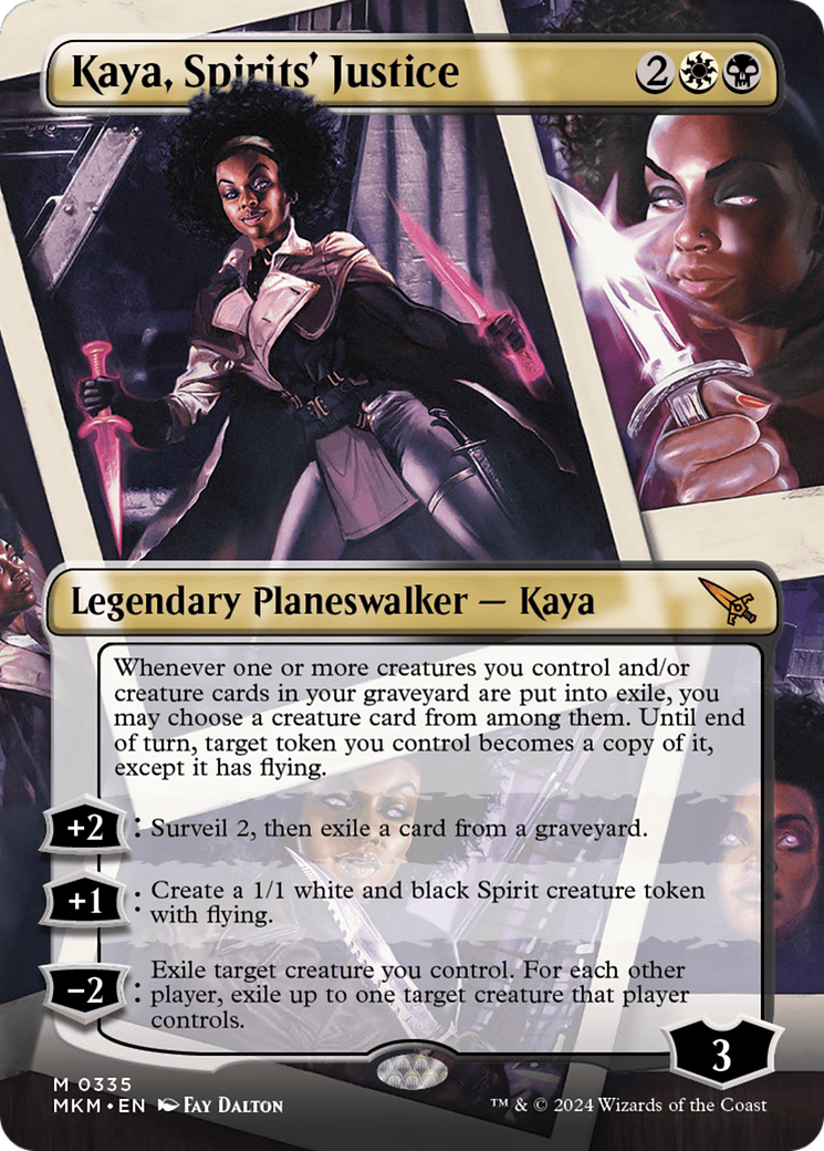 Kaya, Spirits' Justice (Borderless) (MKM-335) - Murders at Karlov Manor (Borderless)