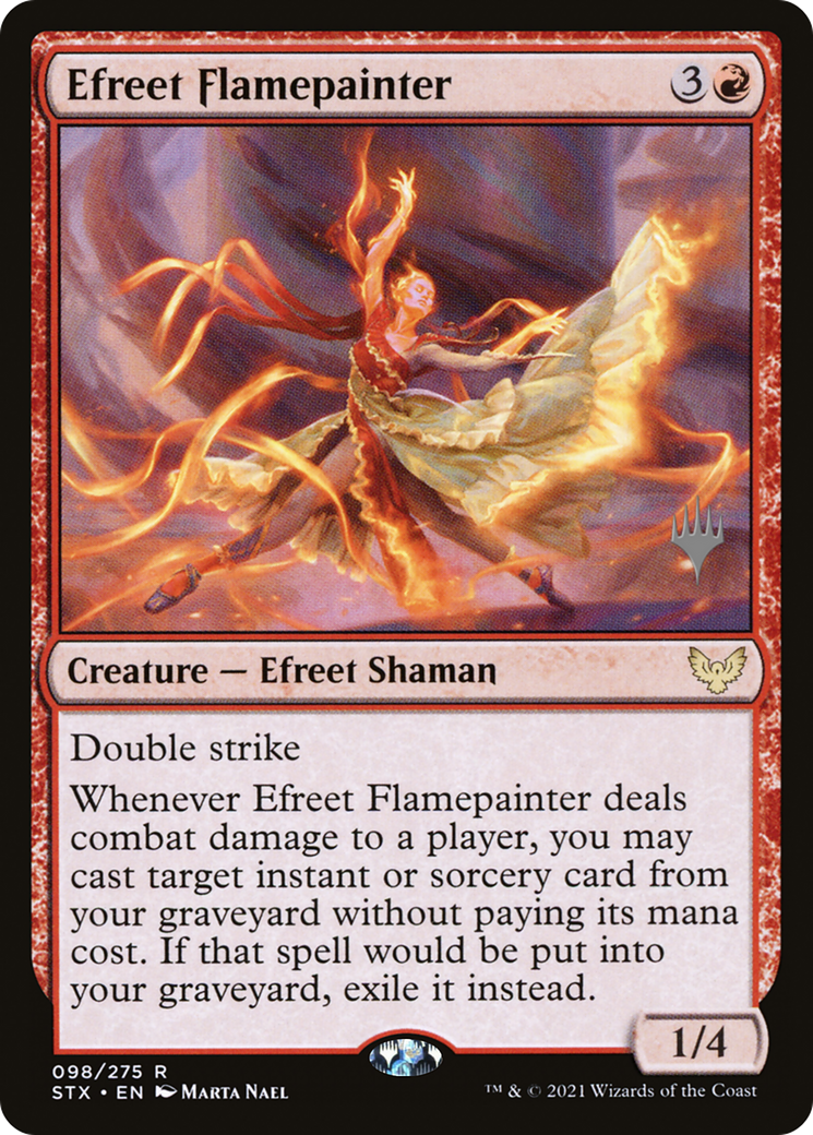 Efreet Flamepainter (PPSTX-98P) - Strixhaven: School of Mages Promos Foil