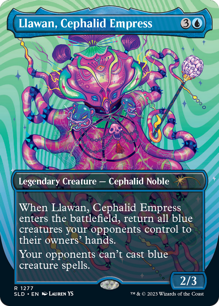 Llawan, Cephalid Empress (SLD-1277) - Secret Lair Drop (Borderless)