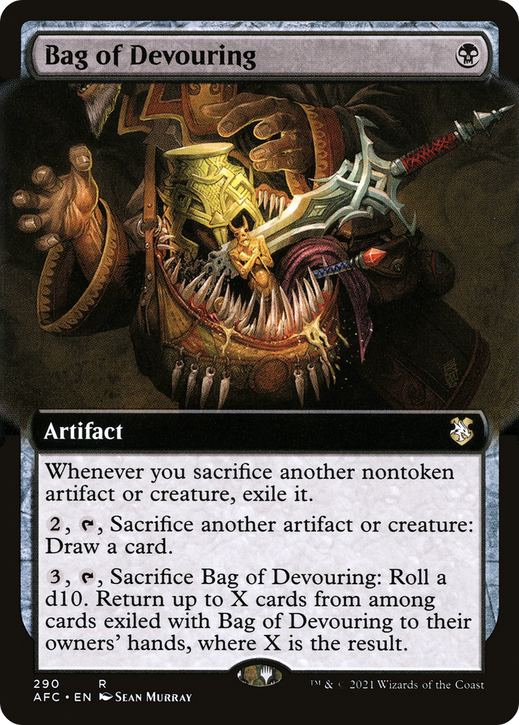 Bag of Devouring (Extended Art) (AFC-290) - Forgotten Realms Commander: (Extended Art)