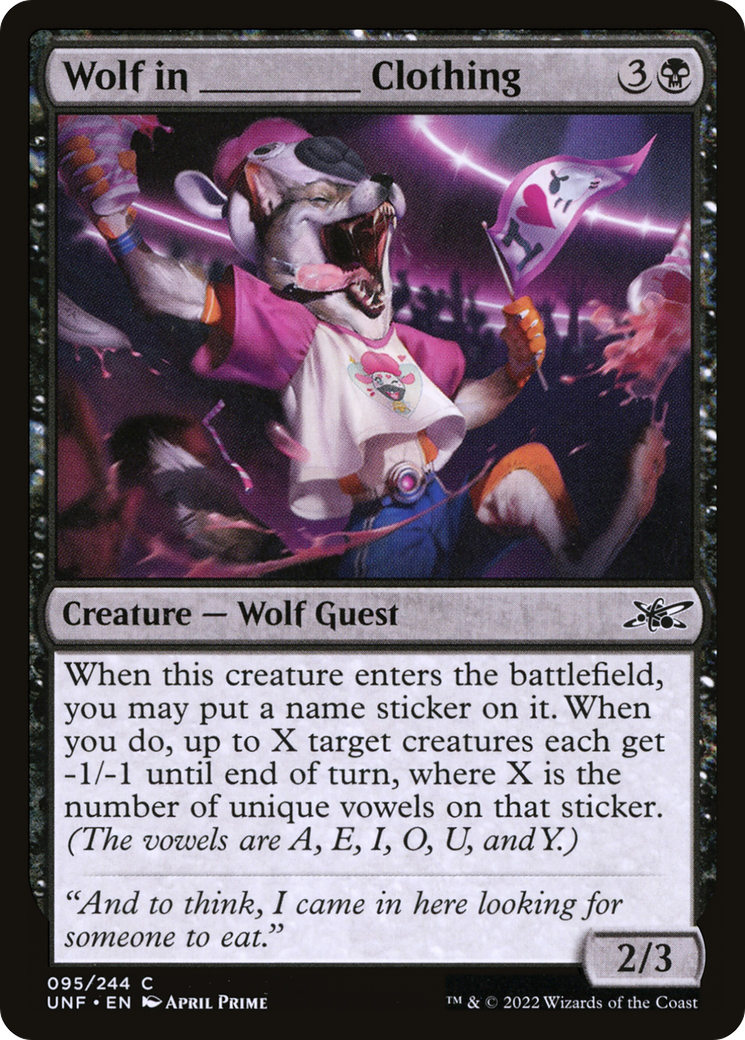 Loup en vêtements _____ (UNF-095) - Unfinity Foil 