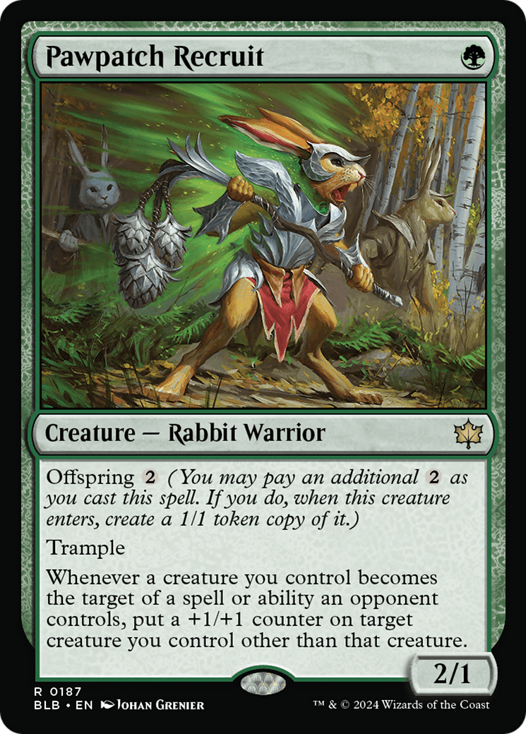 Recrue Pawpatch (BLB-187) - Bloomburrow Foil 