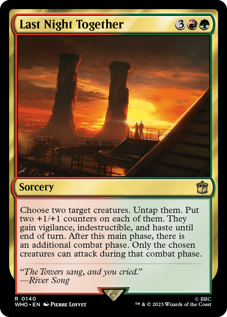 Last Night Together (WHO-140) - Doctor Who