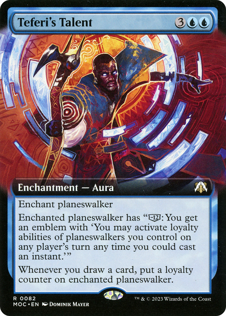 Teferi's Talent (Extended Art) (MOC-082) - March of the Machine Commander: (Extended Art) Foil