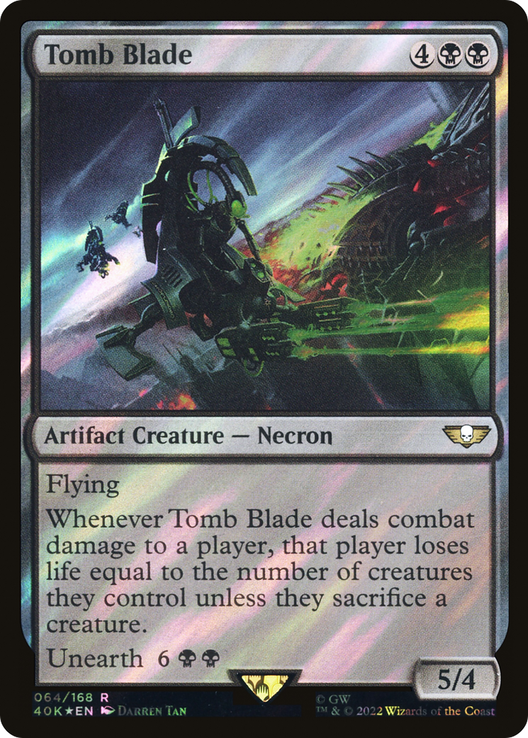 Tomb Blade (Surge Foil) (40K-064) - Warhammer 40,000 Commander Foil