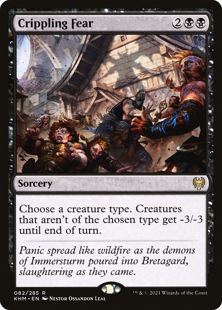 Peur paralysante (KHM-082) - Kaldheim Foil