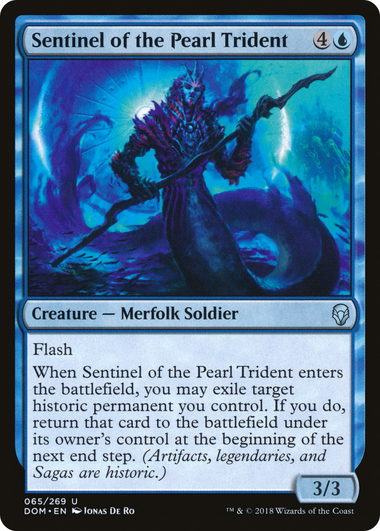 Sentinelle du Trident de Perle (DOM-065) - Dominaria