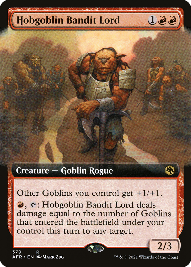 Hobgoblin Bandit Lord (Extended Art) (AFR-379) - Adventures in the Forgotten Realms: (Extended Art)