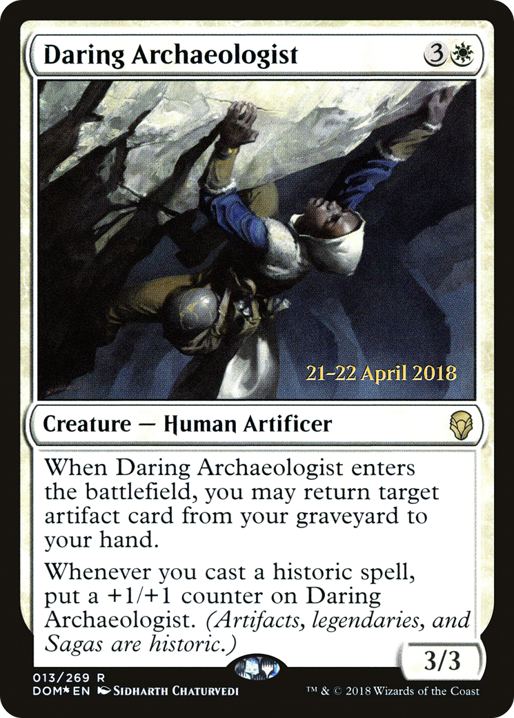 Daring Archaeologist (PRE-013) - Dominaria Promos Foil