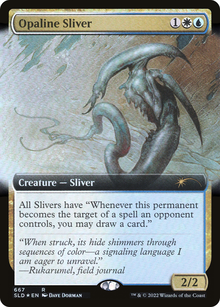Opaline Sliver (Extended Art) (SLD-667) - Secret Lair Drop: (Extended Art) Foil