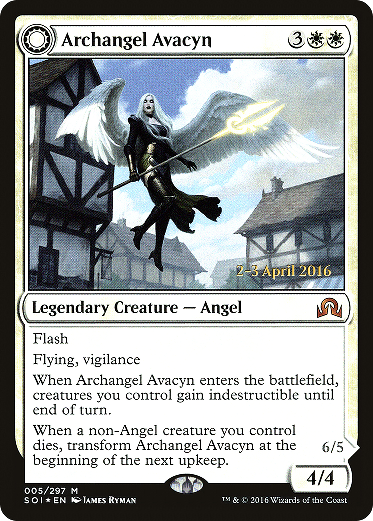 Archangel Avacyn (PRE-05S) - Shadows over Innistrad Promos: (Double Faced Transform) Foil