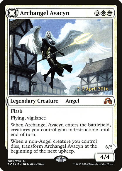 Archangel Avacyn (PRE-05S) - Shadows over Innistrad Promos: (Double Faced Transform) Foil