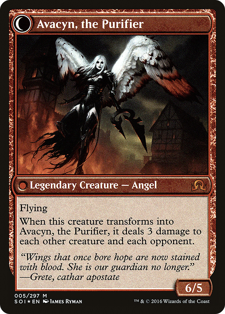 Archangel Avacyn (PRE-05S) - Shadows over Innistrad Promos: (Double Faced Transform) Foil