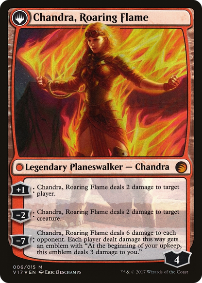 Chandra, Feu de Kaladesh // Chandra, Flamme Rugissante (V17-006) - From the Vault : Transformation : (originpwdfc) Foil 