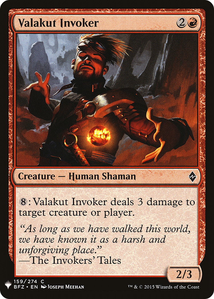 Valakut Invoker (LIST-BFZ-159) - The List
