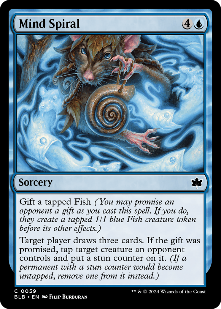 Spirale mentale (BLB-059) - Bloomburrow Foil 