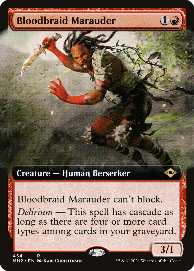 Bloodbraid Marauder (Extended Art) (MH2-454) - Modern Horizons 2: (Extended Art)