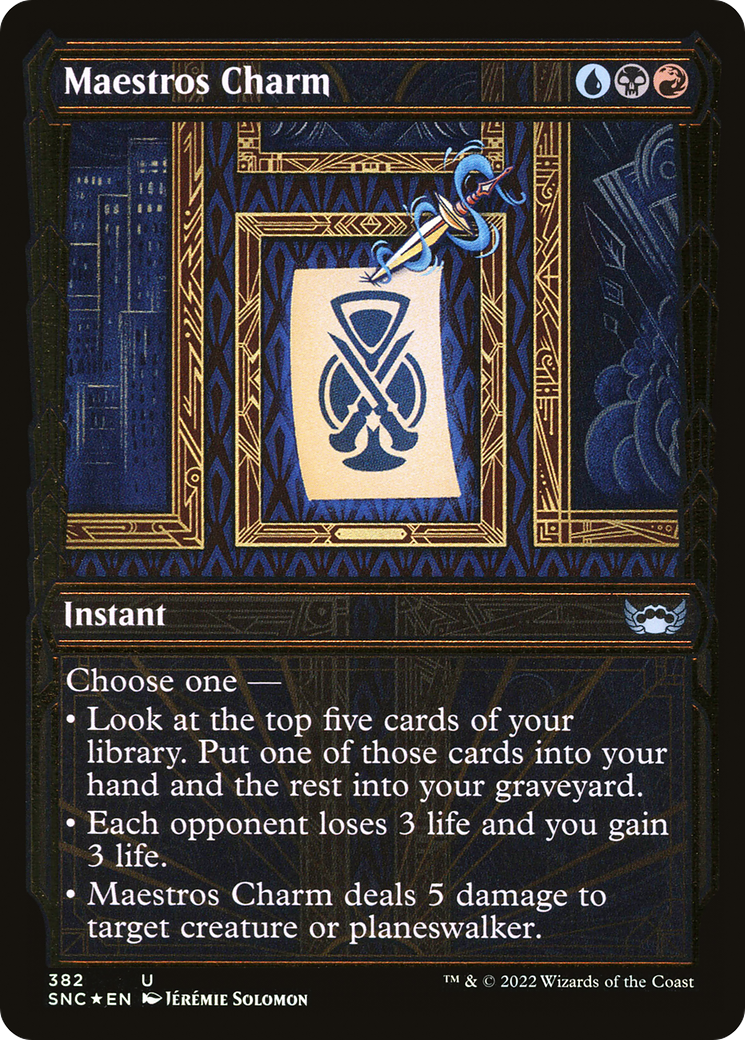 Charme Maestros (SNC-382) - Rues de New Capenna : (Vitrine) Feuille 