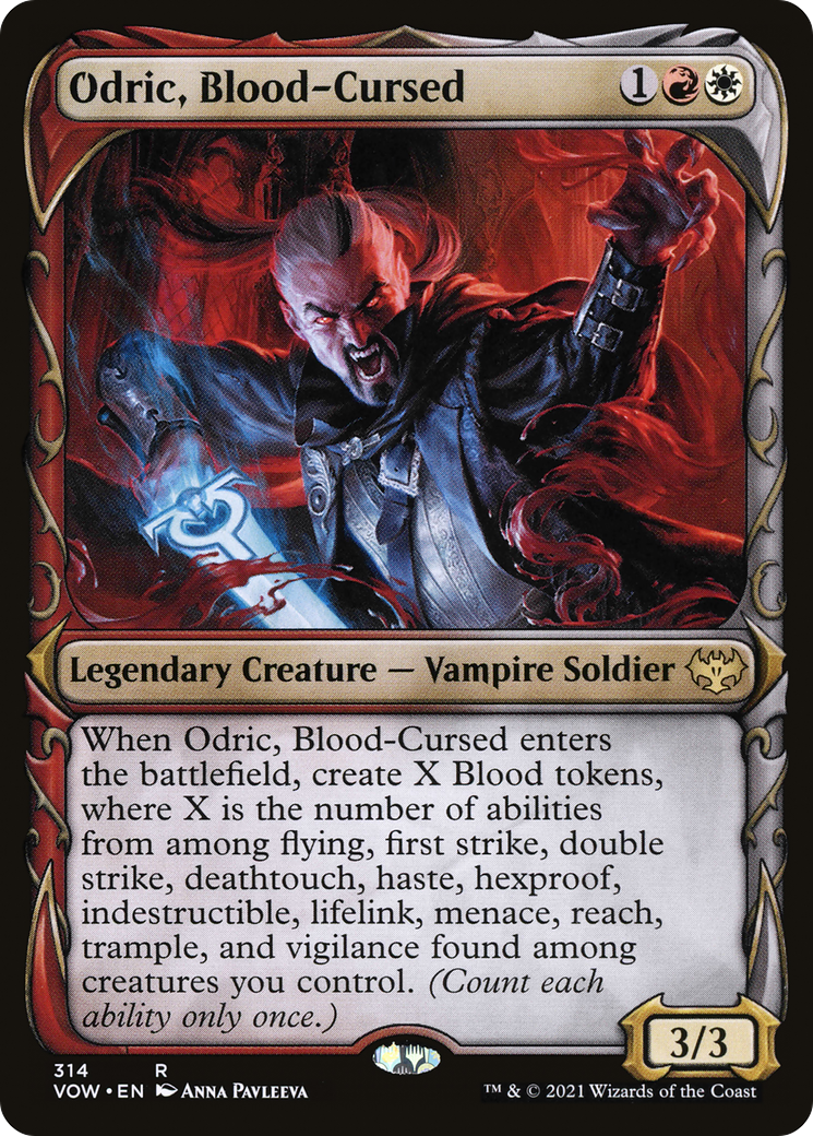 Odric, Blood-Cursed (Showcase) (VOW-314) - Innistrad: Crimson Vow: (Showcase)