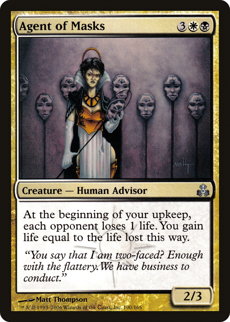 Agent des Masques (GPT-100) - Pacte des Guildes 