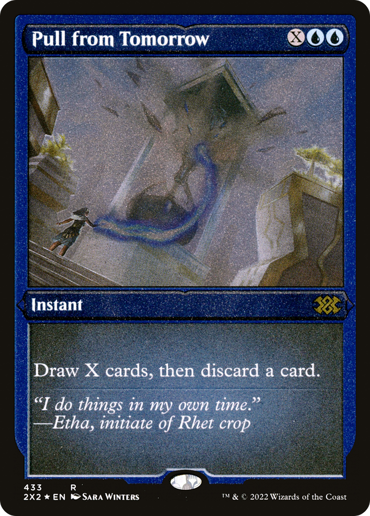 Pull from Tomorrow (2X2-433) - Double Masters 2022 Etched Foil